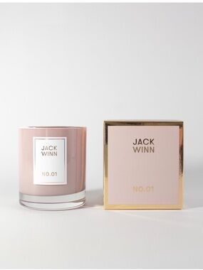 Jack Winn No.01 Scented Candle in Blush Pink Glass